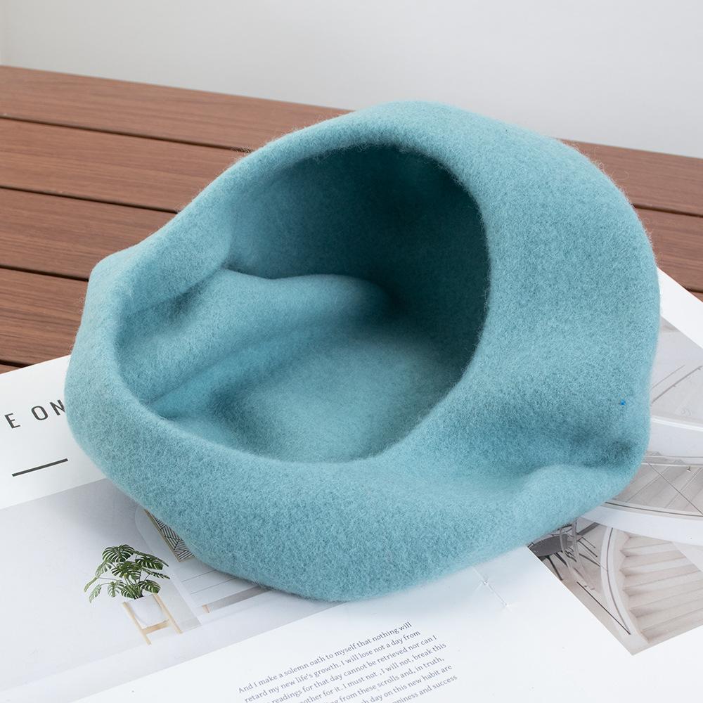 Berretto Donna Britannico Vintage Autunno e Inverno Lana Pittore Cappello Signora Cappello Bocciolo Versatile Tendenza ins