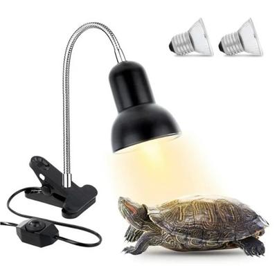 Reptile Heating Lamp UVB Reptile Light with 50W 70W Bulbs Clamp Basking Lamp for Lizard Turtle
