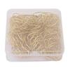 100Pcs Heart Shaped Paper Clips Iron Decorative Paperclips Set with Transparent Box for   School Household