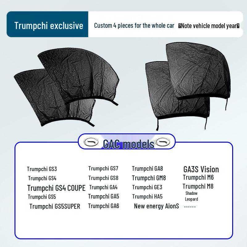 Japanese Car Window Sunshade & Mosquito Screen - Heat Insulation & Insect Protection Curtain
