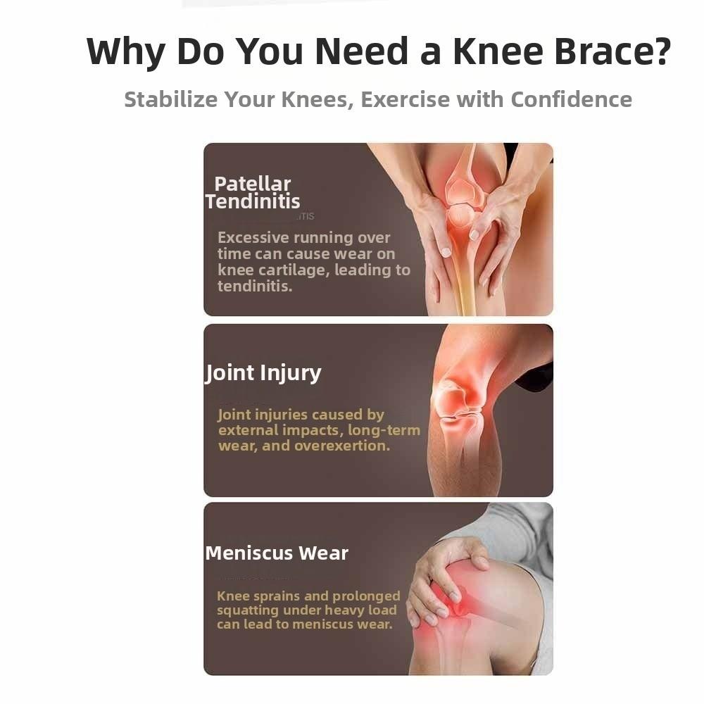1Pair Flexible Patella Tendon Knee Straps Fixed Protection Sports Support Band  Sports Use