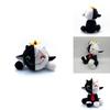 Adorable New Ranboo Sit Cute Plush Toy Black And White Smiley Sheep Doll For Kids