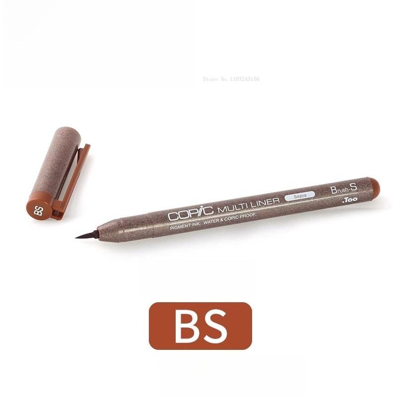 Japanese Colored Hook Line Pen Waterproof Art Supplies Anime Architectural Design Ink Tube Drawing Pen Watercolor Outline Marker