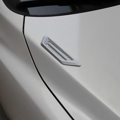 2pcs 3D Car Stickers DIY Creative Fake Air Vent Gills Design Hood Bonnet Door Decoration Exteral Off Road 4x4 Auto Accessories