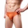 Men Panties Solid Color Breathable Low Waist Elastic U Convex Anti-septic Underwear Bulge