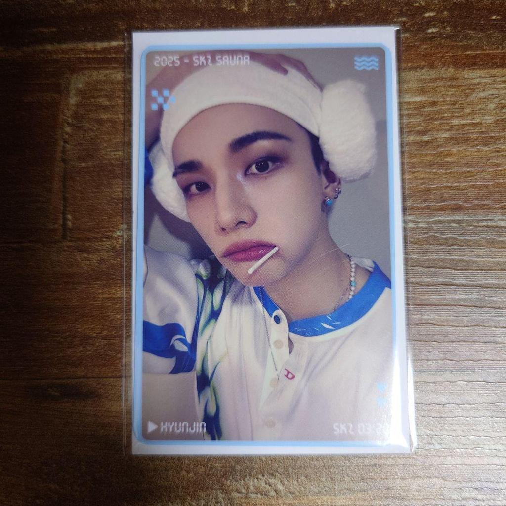 [USED] Hyunjin Stray Kids Sauna Bonus Card Trading Card