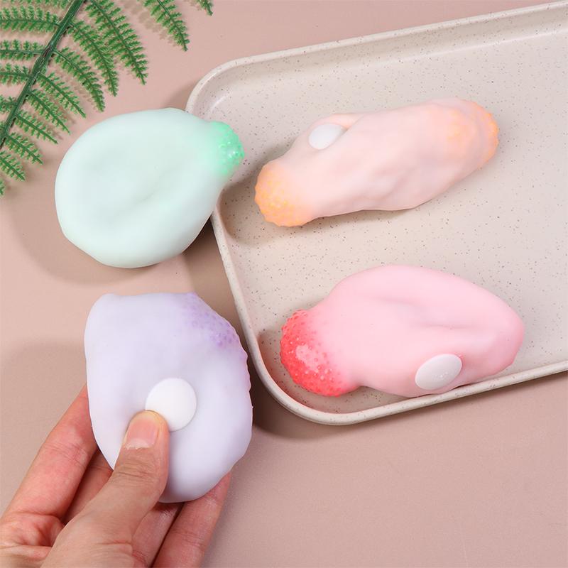 Squeeze Table Toys Plasticity Ice Skin Super Soft Ultra-Thin Feel Sticky Ball Light Squeez Stress Relieving Toy