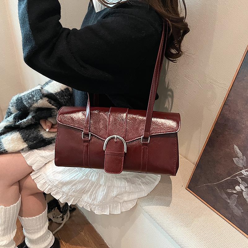 

Премиальная ретро сумка-тоут нишевый дизайн для поездок на работу средневековая сумочка большая вместимость универсальная сумка под мышкой модная сумка 34*12*16 красный