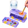 Paint Brush Cleaner with Drain Button Paint Brush Cleaning Machine Painting Brush Rinser for Acrylic Water Based Painting Brush