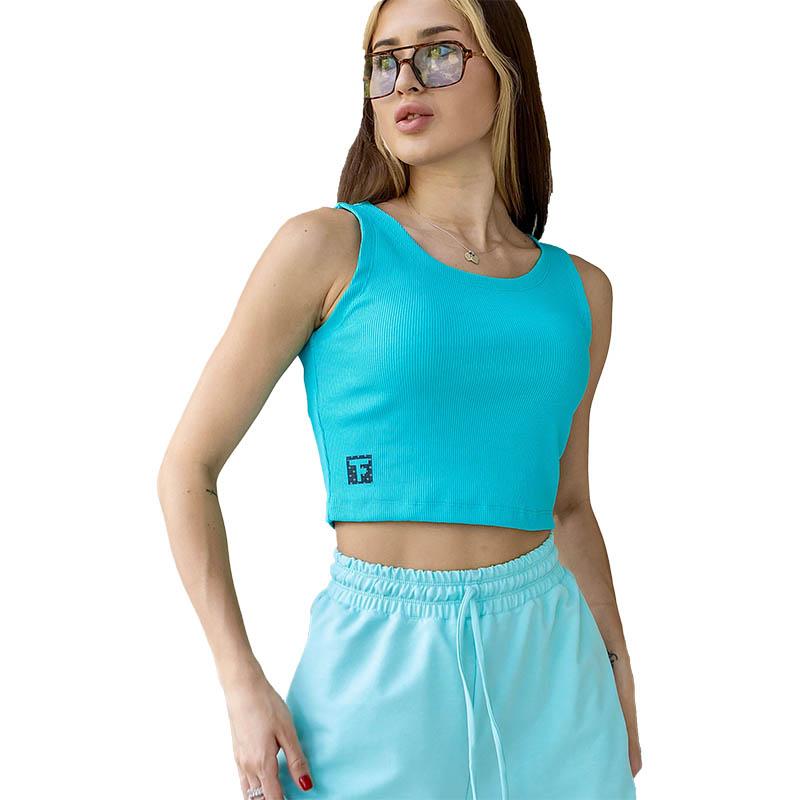 Женская майка-топ в рубчик N9-RB TotalFit  (06399882)