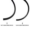 1 Set 5pc Gloss Carbon Fiber Style Dashboard Dial Gauge Rings Bezel Trim for Porsche Cayenne 955 957 9PA