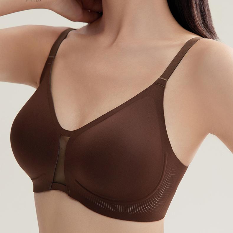 Invisible Lingerie Women's Soft Support Invisible and Seamless Bra Gathering Bra Push Up Bra
