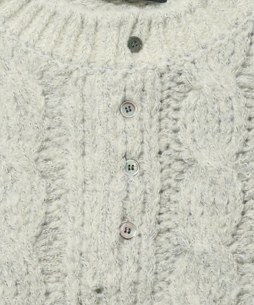 OTHERFITS Alpaca Henley Neck Knit (Gray)