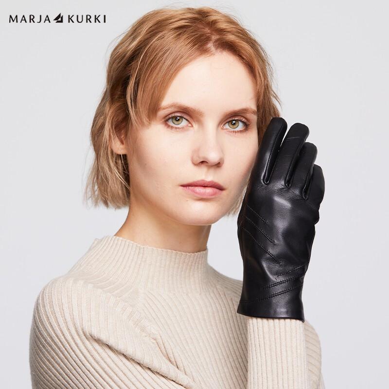MARJA KURKI Women's Lambskin Touchscreen Winter Gloves