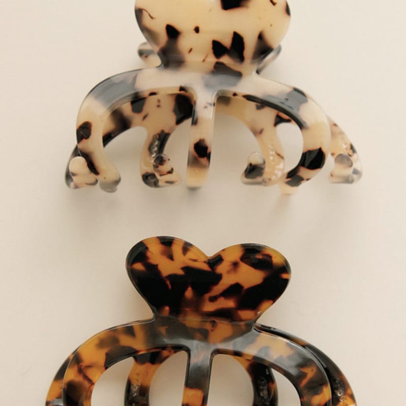 

J.Lauren Leopard Butterfly Single-headed Hair Claw Clip H01300 Beige Hopi