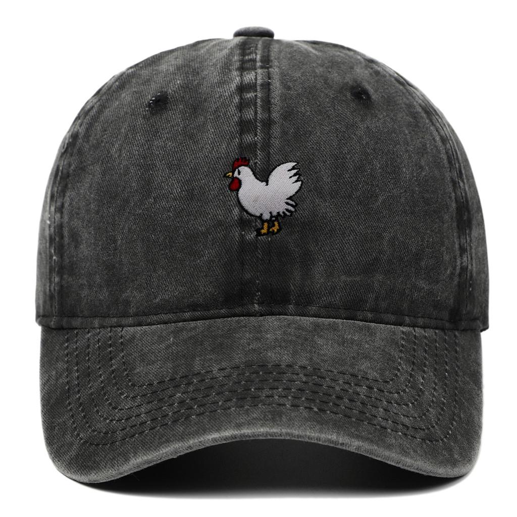 

Embroidered Rooster Baseball Cap With Vintage Style For Outdoor Sun Protection