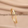 Unisex Titanium Steel Bangle: Smooth Circle Design, Ideal for Students and Friends, European and American Style, Stainless Steel Bracelet.
