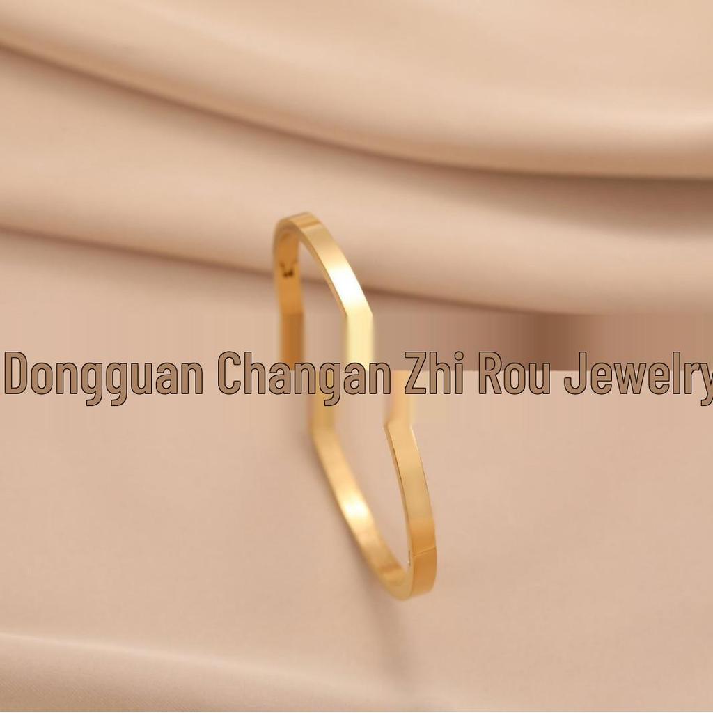 Unisex Titanium Steel Bangle: Smooth Circle Design, Ideal for Students and Friends, European and American Style, Stainless Steel Bracelet.