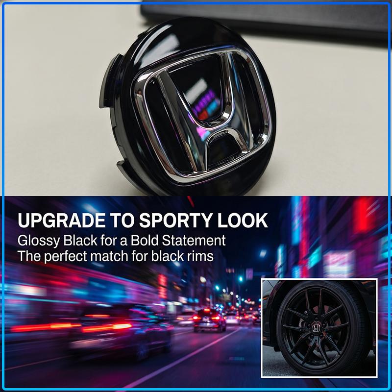4 ks 60mm středové krytky kol pro auto, krytky nábojů, emblém Pro Honda Civci CRV Accord Mugen Prelude FIT City CRZ CRX Jazz řada D řada B H