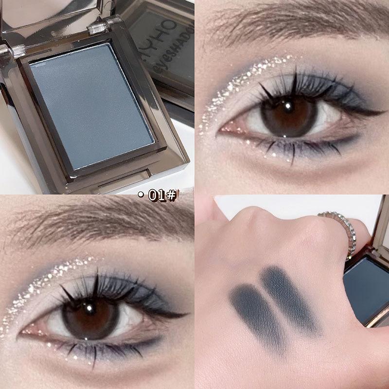 Monochrome Matte Highlights Smoked Eye Shadow Plate Powder Is Delicate and Durable Naturally Brightening Dopamine Eye Shadow 1Pc