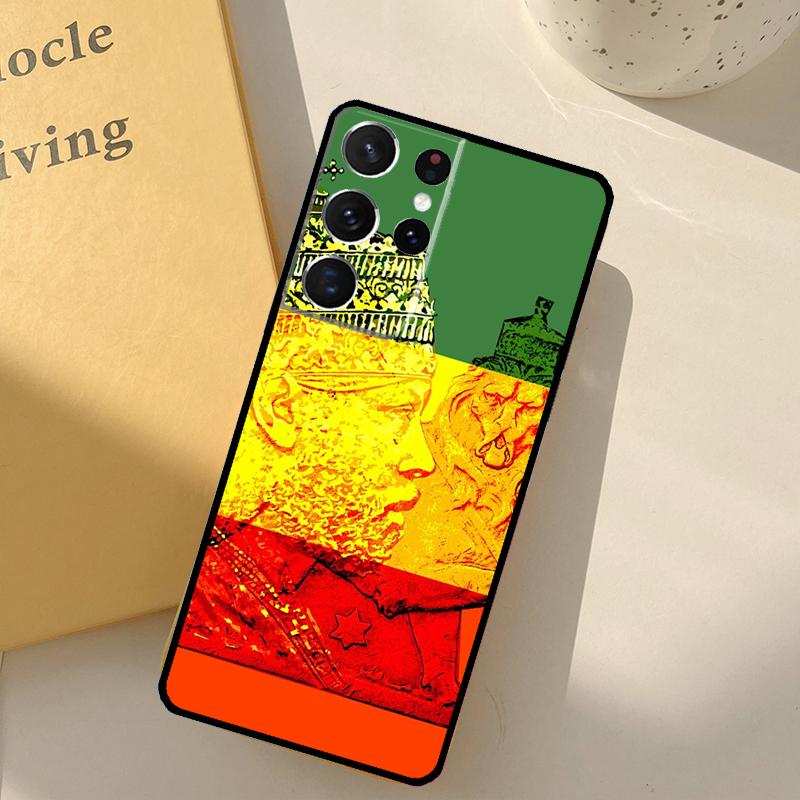 Emperor Menelik Ii Of Ethiopia Adwa Phone Case For Samsung Galaxy S25 Ultra S20 S21 S22 S23 S24 Plus S9 S10 S25 FE Cover Shell