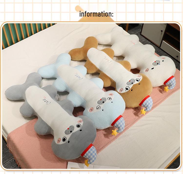 Seal Fishbone Plush Pillow - Cute Bedtime Companion for Boys & Girls