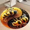 Bee Round Rug Suitable For Office Reception Decorative Carpet Office Chair Protection Carpet And Also Suitable For Gifts To Relatives And Friends