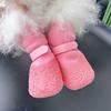 4PCS Waterproof Dog Mesh Shoes Breathable Anti-slip Pet Socks Dog Foot Cover  Outdoor Walking