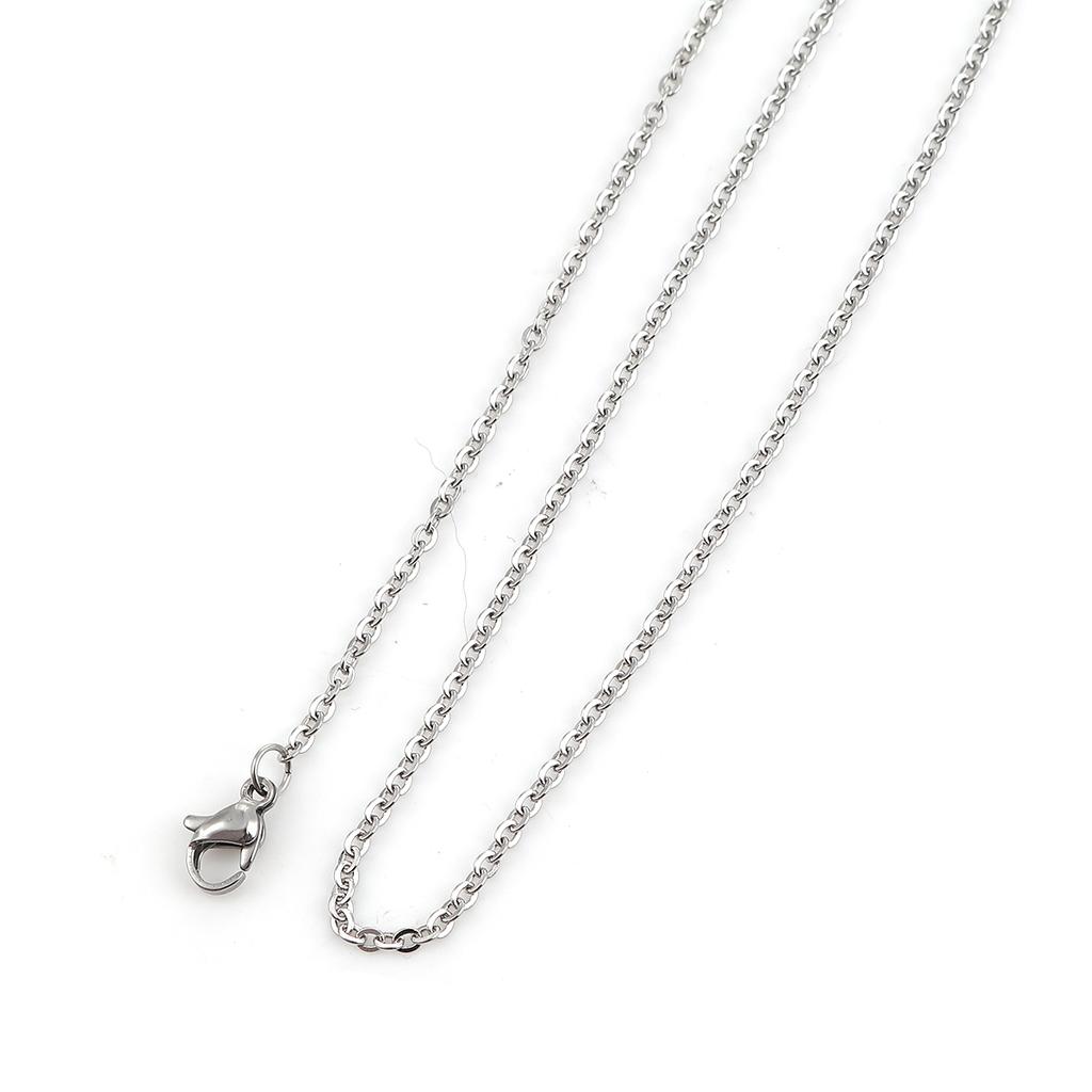 5 Piece 304 Stainless Steel Link Cable Chain Necklace Rose Gold/Silver/Gold Plated For DIY Jewelry Making Findings