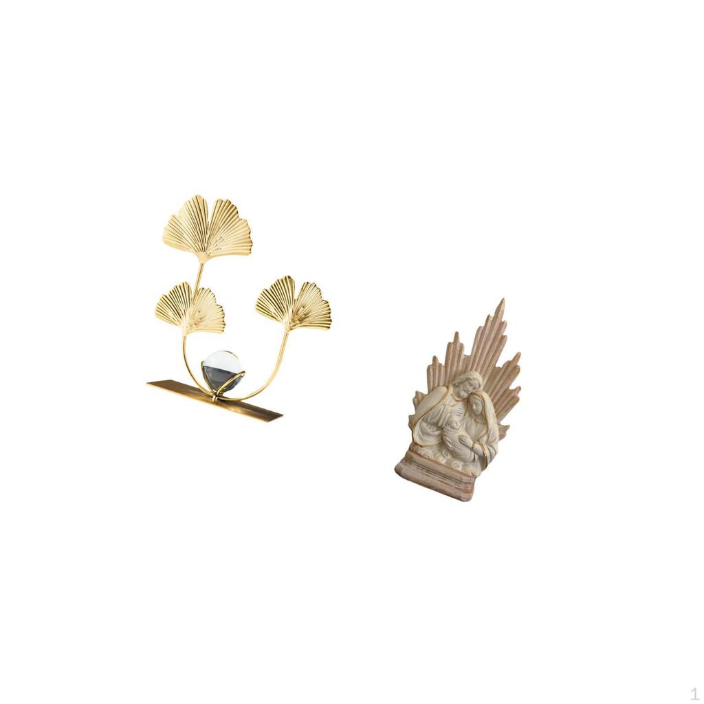 Leaves Statue Holy Family Sculpture Classic Modern Home Decor Collectibles Decorative Desktop