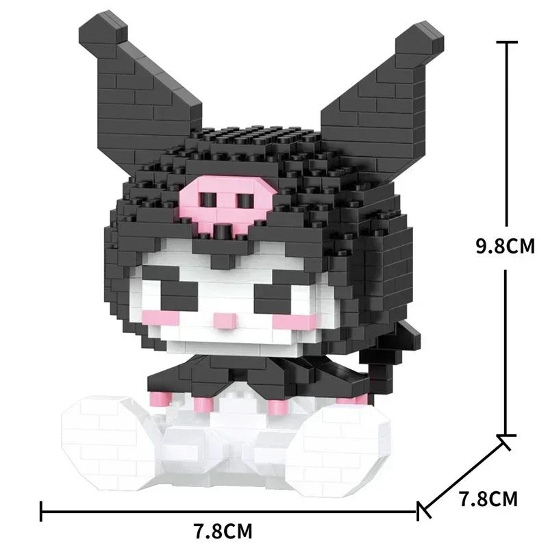

Sanrio Anime Building Blocks Kawaii Hello Kitty Kuromi MyMelody Cinnamoroll Diamond Building Blocks Doll Toy Kids Birthday Gift no box