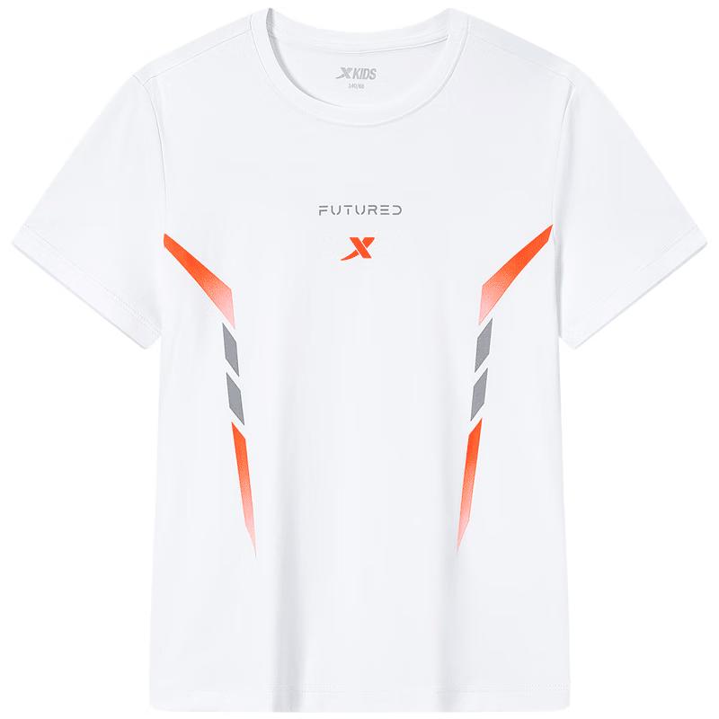 XTEP Boys  Reflective Print Moisture-Wicking T-Shirt 170