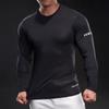 New Quick-drying Men's Ice Silk Long-sleeved T-shirt Men's Casual Sports Elastic Fitness Outdoor T-shirt Top