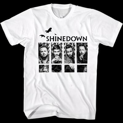 Tričko kapely Shinedown Nové Unisex Pro Muže Ženy, Shinedown Unisex Bílé Tričko Unisex Tričko