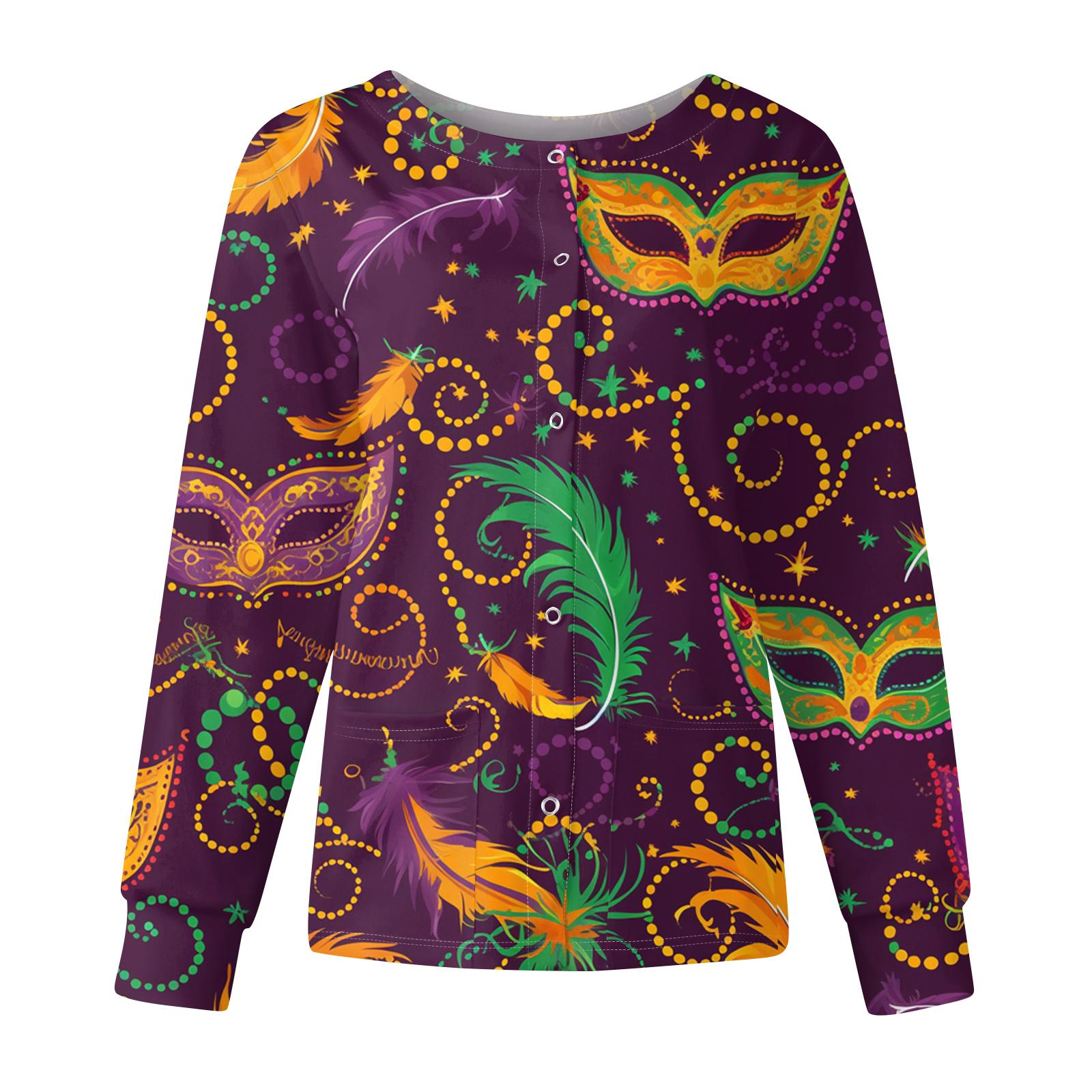 

Женская повседневная модная куртка с длинными рукавами, воротником-стойкой, однобортная, с карнавальным принтом, рабочая куртка, топы XXXXXL