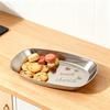 Stainless Steel Food Storage Tray Strawberry Bear Swallow Pattern Food Grade Portable Outdoor Picnic Fruit Snack Candies Serving Dish Plate