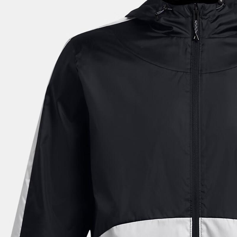 Under Armour Athletic Casual Hooded Jacket Men Jackets Silver Black 1373821-002