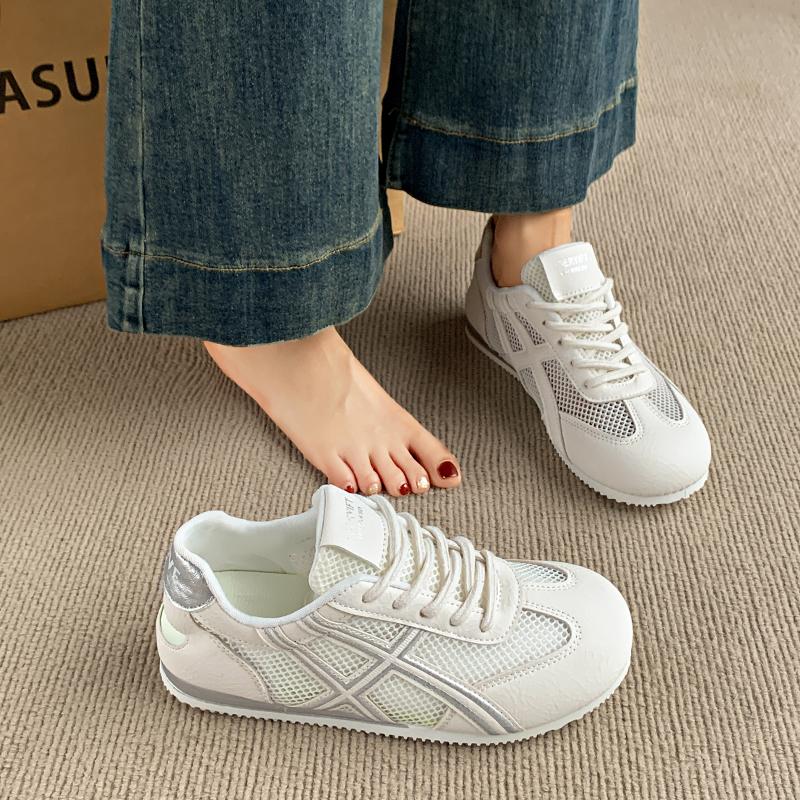 Fashion CRLAYDK Fashion Women's Sneakers Mesh Summer Casual Tennis Platform Breathable Ladies Skate Shoes Walking Sports Trainers