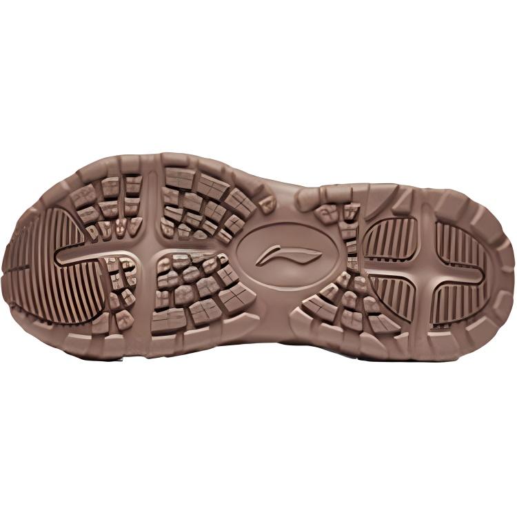 Li Ning Kids Sports Lifestyle Series Comfortable Versatile Durable Breathable Low Top Sandals Kids Sandals Deerskin-Brown YKUT032-11