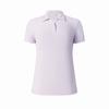 FILA Golf Series Fashion Classic Versatile Cool Breathable Comfortable Sweet Regular Short Sleeve Polo Women tops Cloud-Purple A11W535114FVT