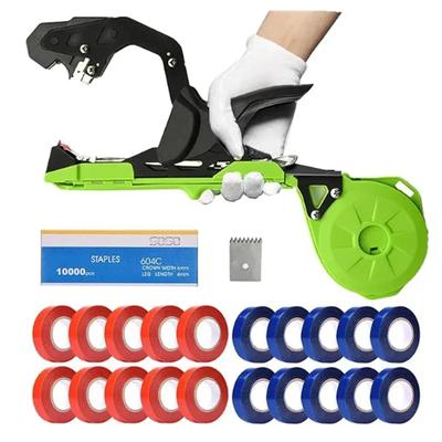 Machine à lier les branches Appareil à lier les branches légères Machine à attacher automatique Outil de jardinage Avec lame, clou, sangle Pour arbre fruitier