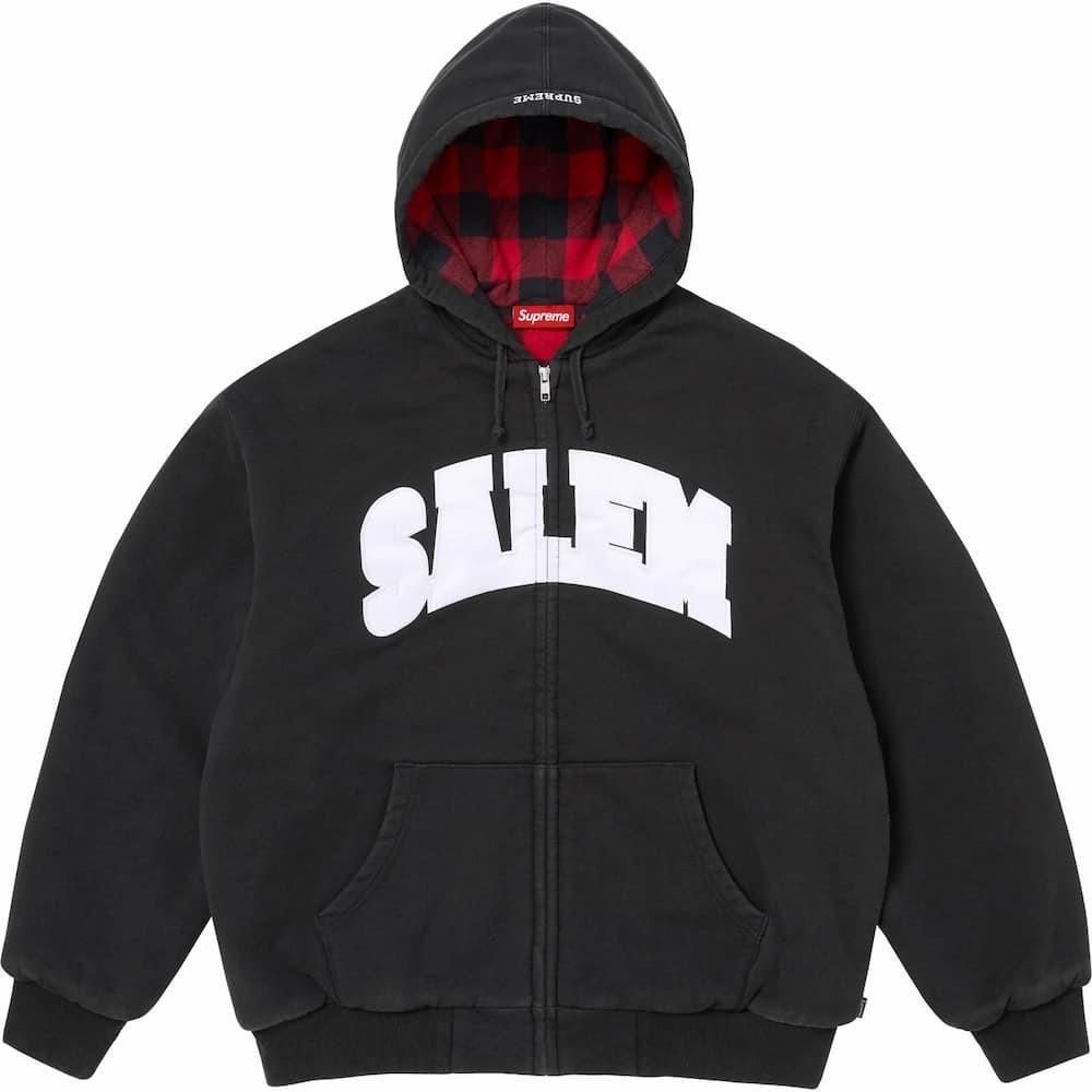 Supreme SALEM Zip Up Hooded Sweatshirt