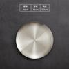 Flat Side 304 Stainless Steel Plate Round Korean Style Seasoning Dish Steak Dessert Tray for Dinner Kimchi Cake Hotel Tableware