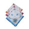 3 fazzoletti vintage in cotone con stampa floreale assortiti Fazzoletti da taschino da donna per la sposa e le damigelle d'onore
