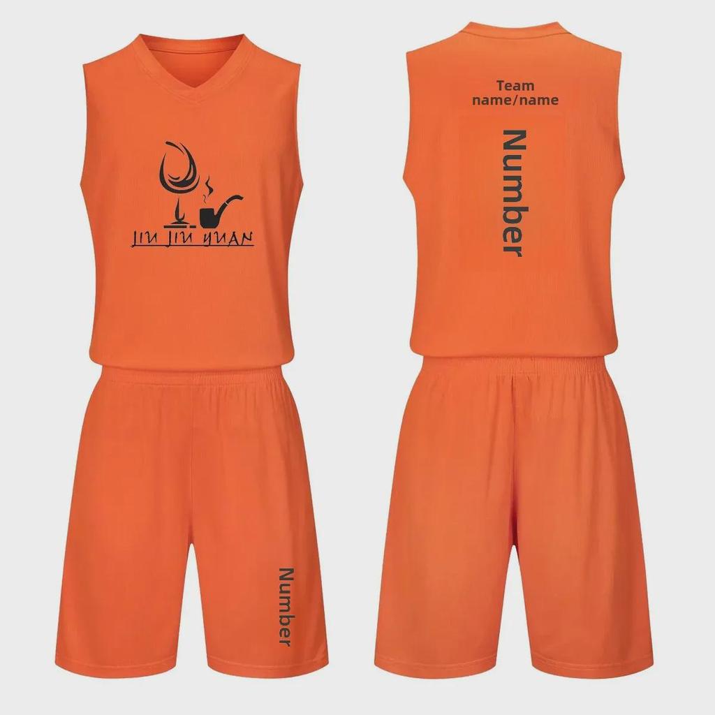 Solid Color Basketball Uniforms for Students: Summer Training and Game Jerseys