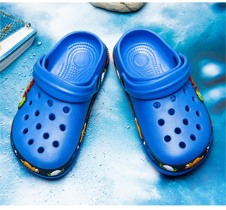 Children's Cartoon Beach & Garden Closed-Toe Shoes, Unisex Summer Hole Shoes