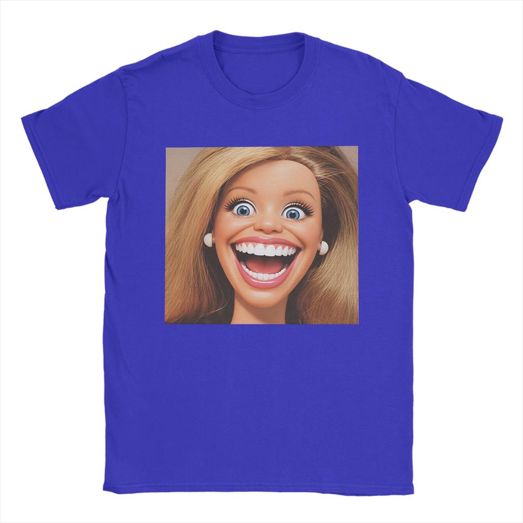 Oversized T Shirt Summer Funny Doll Print Novelty TShirts  Cotton Tshirt for Unisex Y2K Retro Printed Short Sleeve Clothes