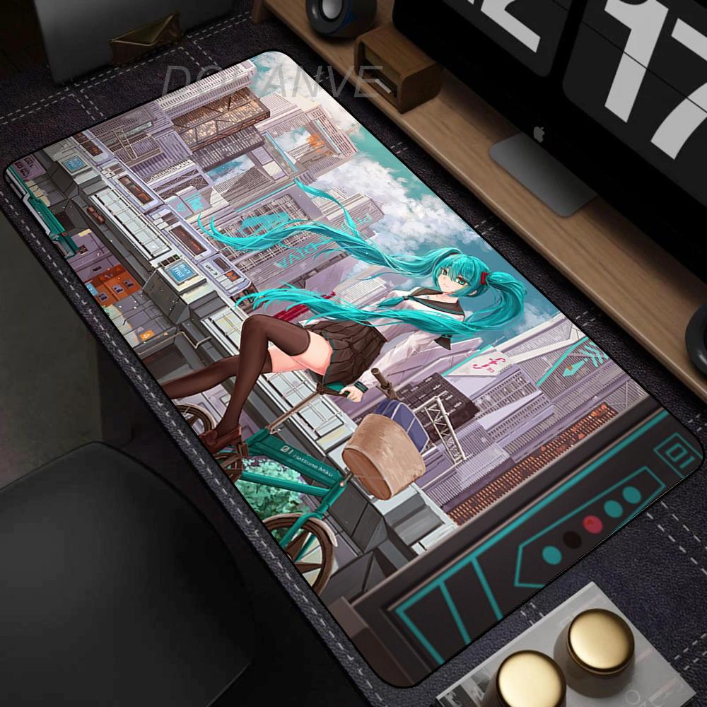 Anime Girl Mouse Pad Gamer Keyboard Pads Desk Hatsune Miku Kawaii Mouse Mat Carpet Rubber Tapis Souris Gaming Exquisite Mousepad