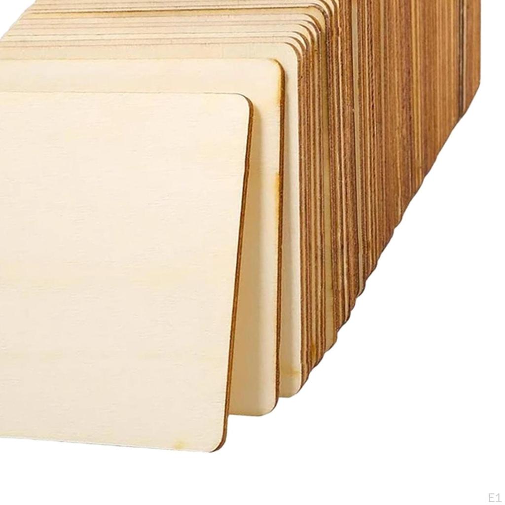 4 Inch Natural Wood Discs for Crafting Projects