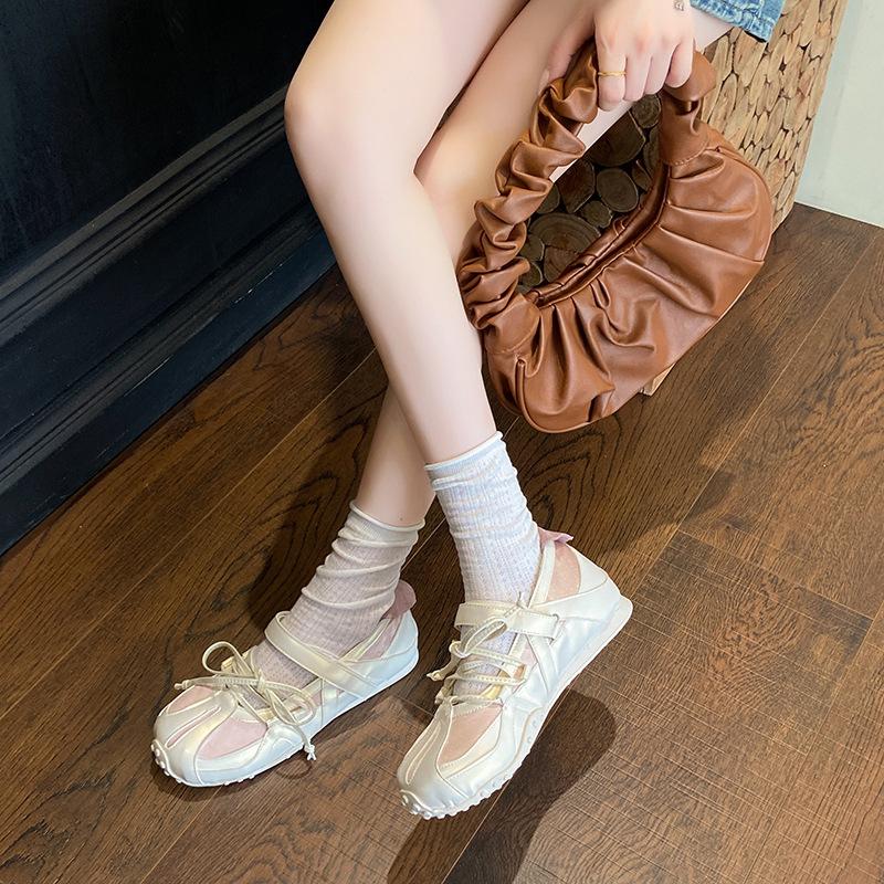 Ballet functional style Mary Jane de training shoes women's summer new soft-soled versatile casual sports board shoes retro Forrest Gump shoes